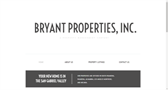 Desktop Screenshot of bryantpropertiesinc.com