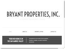 Tablet Screenshot of bryantpropertiesinc.com